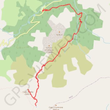 Capu borba GPS track, route, trail