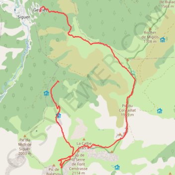Pic de Baljésou GPS track, route, trail