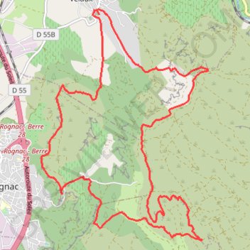 Croix de Rognac - plateau du Grand Arbois GPS track, route, trail