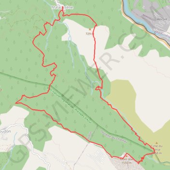 Mont Viale, depuis Malaussene GPS track, route, trail