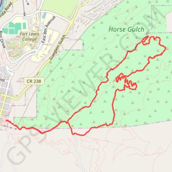 Durango Meadow GPS track, route, trail
