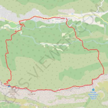 Sainte-Victoire GPS track, route, trail