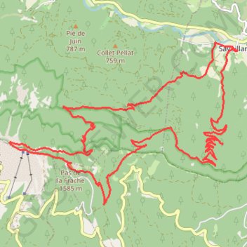 Savoillan Crête du Ventoux GPS track, route, trail