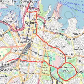 Centennial Park - Sydney GPS track, route, trail