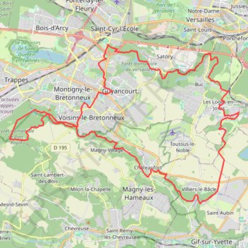 Valdorienne GPS track, route, trail