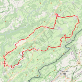 La Cendrée - Doubs GPS track, route, trail
