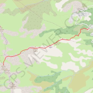 Monte Astu depuis San-Gavino-di-Tenda GPS track, route, trail