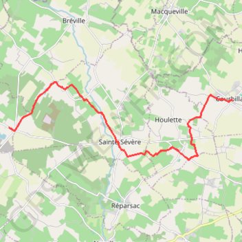 T19.1-Courbillac à Orlut-Chamblanc GPS track, route, trail