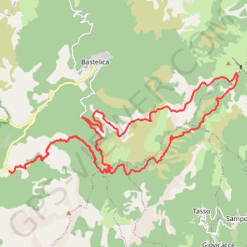 Pistes de Zipitoli - Bastelica GPS track, route, trail