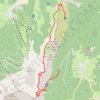 Tour des aretes du Gerbier (Vercors) GPS track, route, trail