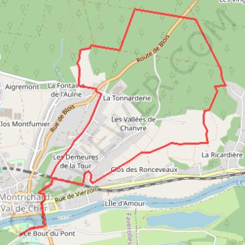 Montrichard GPS track, route, trail