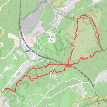 Rando Cassis - Mont Gibaou GPS track, route, trail