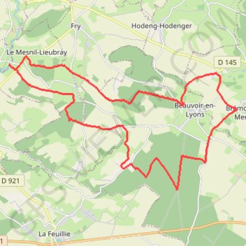 Randonnée Normanville GPS track, route, trail