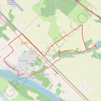 Ousson-sur-Loire GPS track, route, trail