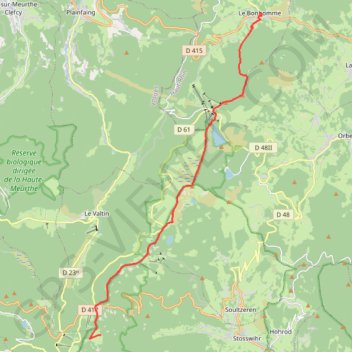 Bonhomme - trois Fours GPS track, route, trail