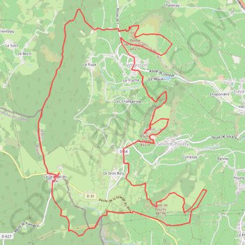Solutré-pouilly - Vergisson (71) GPS track, route, trail