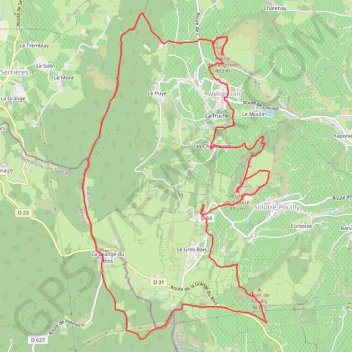 Roches de Solutré et de Vergisson GPS track, route, trail
