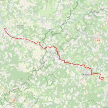 Chazelles - Brégout GPS track, route, trail