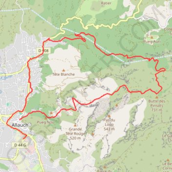 Garlaban allauch GPS track, route, trail
