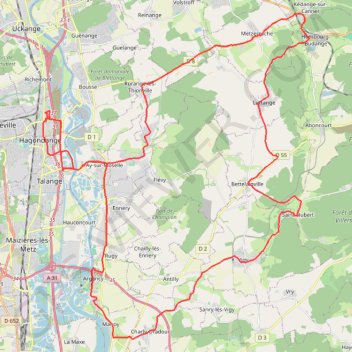 Vers la Canner GPS track, route, trail