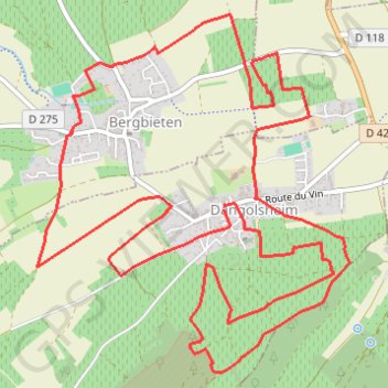 T - Sortie confinement rayon 1Km GPS track, route, trail