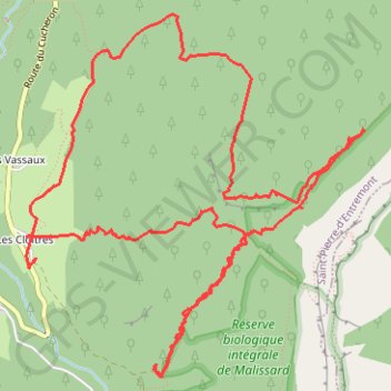Col de Fontanieu, Combe W en boucle (Chartreuse) GPS track, route, trail