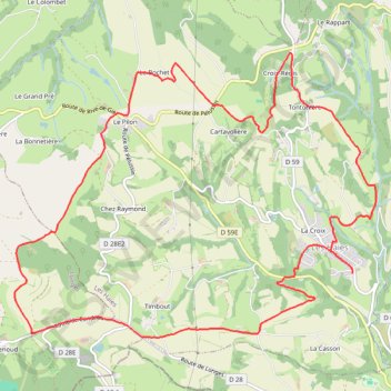 Les Haies GPS track, route, trail