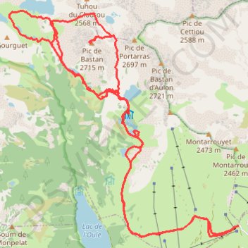 Week end dans le Bastan (pic et tour) GPS track, route, trail