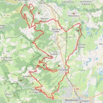 Croix d'Automne - Chalain-d'Uzore GPS track, route, trail