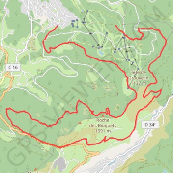 Tour du Grouvelin GPS track, route, trail