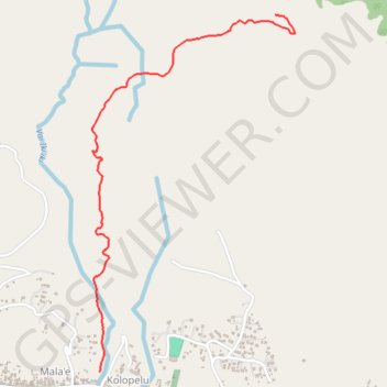 FUTUNA - accès col GPS track, route, trail