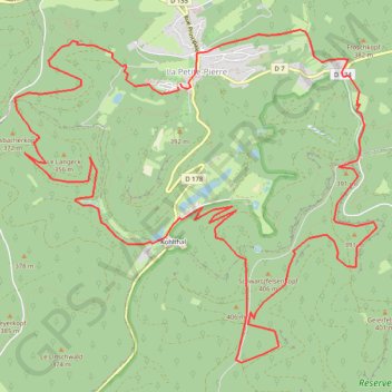 La Petite-Pierre - Hundsprung - Rocher de la Grenouille GPS track, route, trail