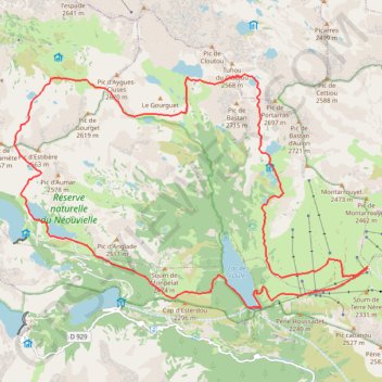 Découverte des lacs du Néouvielle GPS track, route, trail