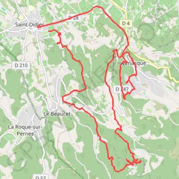 Rando sur Saint Didier GPS track, route, trail