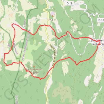Simiane la Rotonde GPS track, route, trail