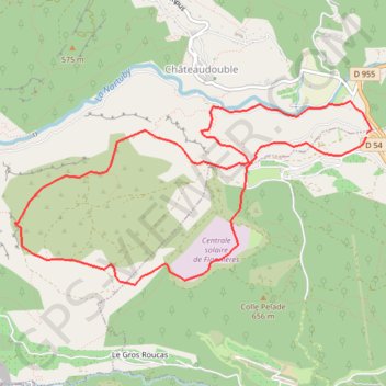 Châteaudouble GPS track, route, trail