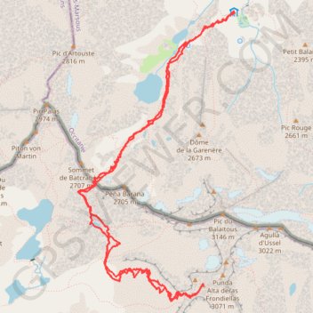 Pics de Frondella GPS track, route, trail