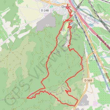 Le plateau d'Orgon GPS track, route, trail