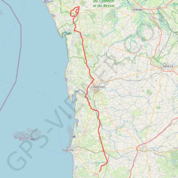 TM2023 Sartilly- LaHaye V2 GPS track, route, trail