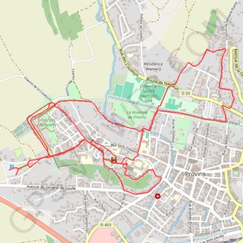 Rando provins GPS track, route, trail