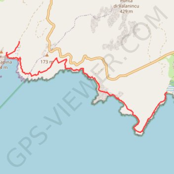 De Furnellu à Roccapina GPS track, route, trail