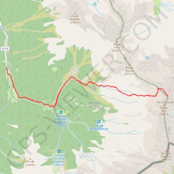 Pic de Lustou GPS track, route, trail