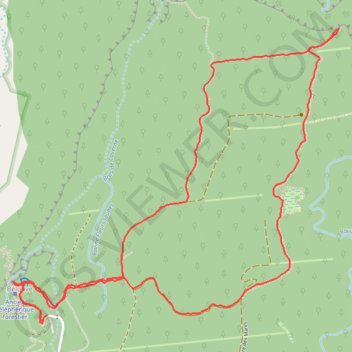Trou de Fer à la Réunion GPS track, route, trail