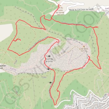 Tour du Cap Gros GPS track, route, trail