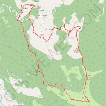 Boucle Moures-Tuc de la coume -col viele morte GPS track, route, trail