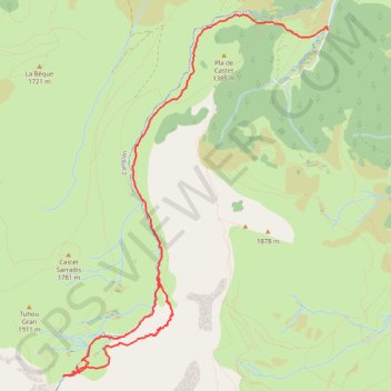 Lac de Montarrouye GPS track, route, trail