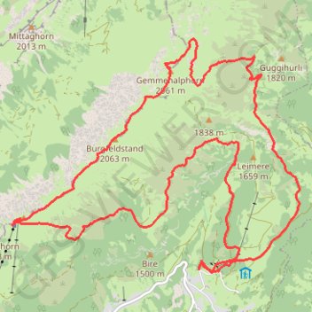 De Waldegg au Niederhorn GPS track, route, trail