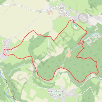 Izier - Province du Luxembourg - Belgique GPS track, route, trail