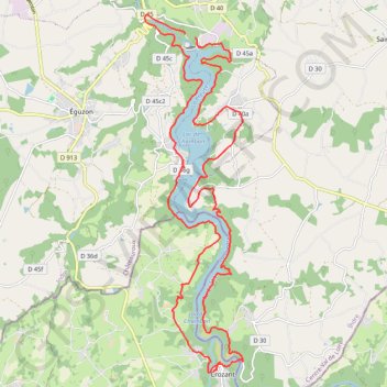 Tour du Lac de Chambon GPS track, route, trail