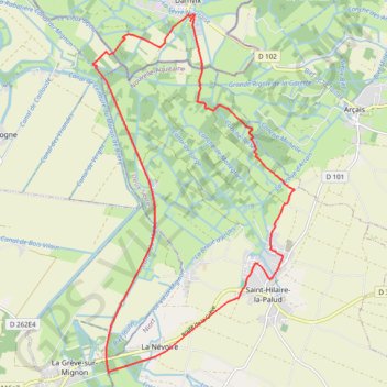Damvix GPS track, route, trail